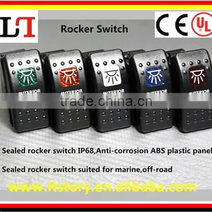 Motorcycle LED Light Waterproof Rocker Switch Printed thumbnail-2