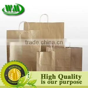 Kraft Paper Bags With Handle Laminated With Woven Fabric for Package thumbnail-1