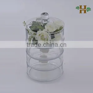 Handmade Suite Cylinder Glass Fruit Plate for Home Use thumbnail-1