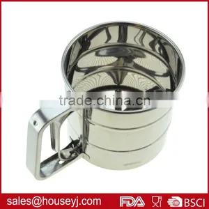 Home Baking Tool Stainless Steel Flour Sifter Powder Sifter Shakers thumbnail-5