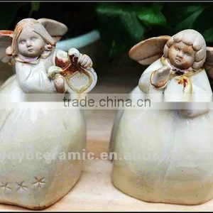 Ceramic Cherub Figurines for Home Decor thumbnail-1
