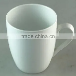 Cheap Stocked White Round Ceramic Cup ,coffee Cup With Handle thumbnail-2