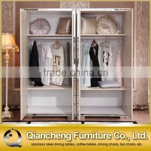 European Style Bed Room Popular Steel Wardrode Cabinet for Bedroom thumbnail-2