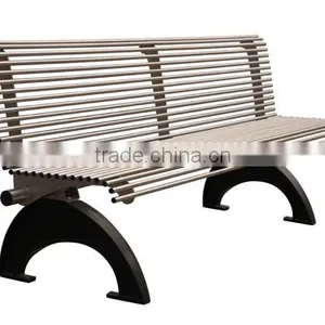 Cast Iron Street Leisure Long Bench With Back thumbnail-4