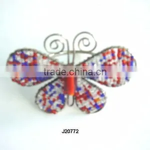Glass Bead Weaving Napkin Ring Availble in Toher Colours Alos thumbnail-1