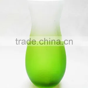Frosted Colored Glass Terrarium Flower Vase GV31 thumbnail-1