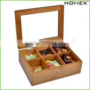 Bamboo Tea Box Bundle Tea Bag Storage/Homex_Factory thumbnail-1