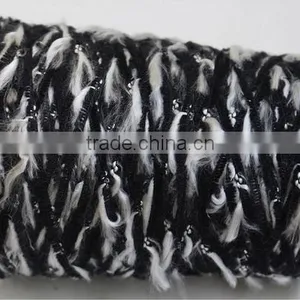 100%Dope Dyed High Quality Polyester Fancy Feather Knitting Yarn thumbnail-4