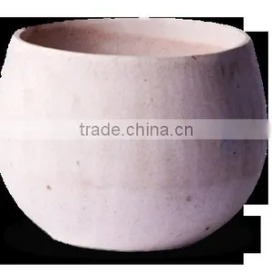 Round Lightweight Cement Pots, GRC (Glass Reinformed Concrete) Pots, Small Lightweight Cement Planter thumbnail-1