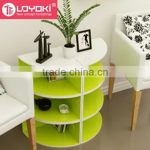 New Arrival MDF Wood Corner Cabinet DIY Assembly Higher Quality Organizer Home Furniture thumbnail-1