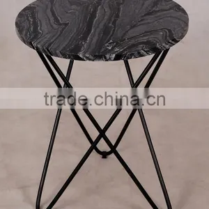 Modern Style Factory Price Metal Iron Coffee Table With Wire U Shape Metal Legs thumbnail-1
