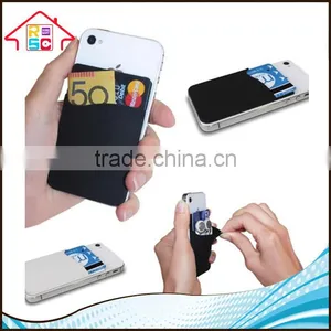 NBRSC Silicone 3m Sticker Smart Wallet Mobile Phone ID Credit Card Holder As Seen on TV thumbnail-1
