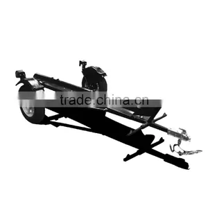 Single-Rail Folding Enclosed Motorcycle Pull Behind Utility Cargo Trailer thumbnail-4