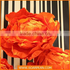 Shop Window Display Custom Decorative Giant Red Paper Flower thumbnail-1