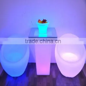 Plastic Materia Leisure Led Restaurant Club Bar Used Led Sofa /comfortable Single Seater Led Chair thumbnail-3