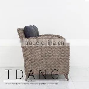 Tropiton Wicker Conversation Bench - Vietnam Poly Rattan thumbnail-3