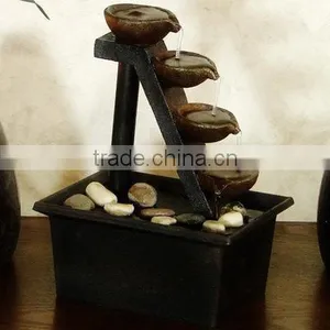 Alpine Four Tiered Step Tabletop Fountain thumbnail-1