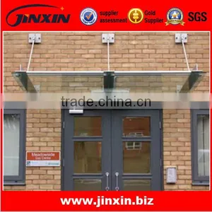 Modern Design Stainless Steel Glass Canopy Design for Door /proch /extrance thumbnail-1
