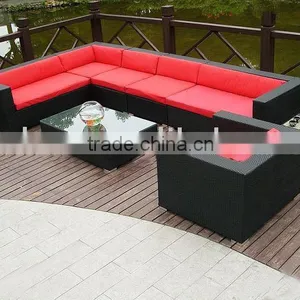 Outdoor Wicker Furniture Rattan Sofa Set for Sale thumbnail-1
