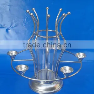 Candle Stands With Flower Vase thumbnail-1