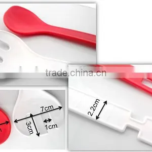 Food Grade Plastic Salad Server Tongs , Spoon and Fork thumbnail-4