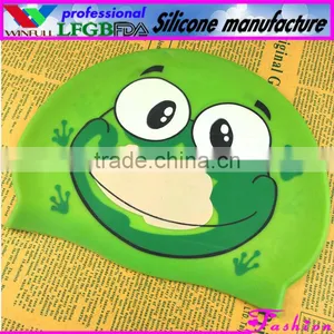 Silicon Swimming Hat/cartoon Swim Cap Hat/kids Swim Hats(FDA, LFGB) thumbnail-1