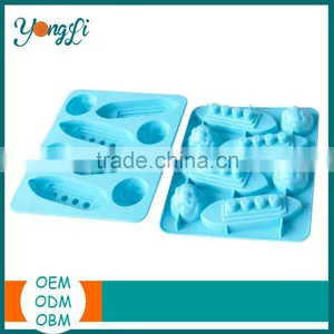 DIY Silicone Rubber Warship Shape Cake Mold Bakery Equipment thumbnail-2