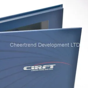 Bespoke Hardcover A5 7'' Lcd Video Brochure 256MB,1200mah Lithium Battery thumbnail-2