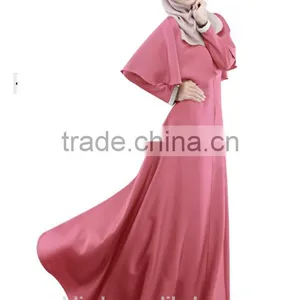 Abaya Islamic Muslim Cocktail Womens Long Sleeve Vintage Long Maxi Dress thumbnail-2