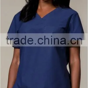 2014 Hot Selling Solid Color Scrub Set,Chemistry Lab Coats,Scrub Top thumbnail-1