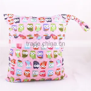 Printing Double Zipper Waterproofed Baby Diaper Wet Bag thumbnail-1