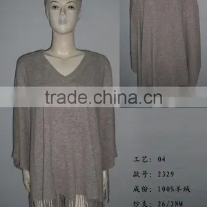Cashmere Sweater---100% Pure Poncho Style thumbnail-1