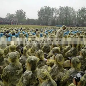 Fashional PE Disposable Emergency Poncho Bulk thumbnail-3