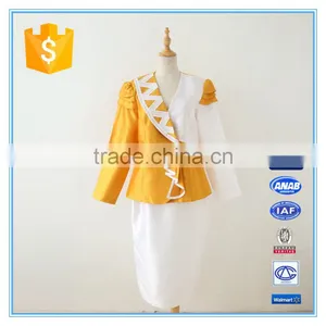 100% Polyester 2 Pcs Skirt Elegant Design Wholesale Womens Suits thumbnail-1