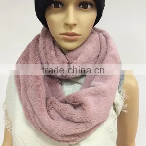 PV Velvet Fabric Infinity Scarf thumbnail-3
