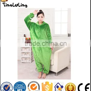 Autumn and Winter Flannel Lovers Animal Cartoon One Piece Sleepwear Thermal Lounge Pajamas thumbnail-1