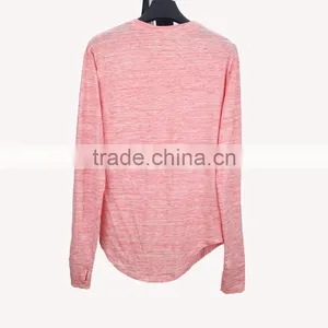 2017 Wholesale China Men Clothing t Shirt Long Sleeve Longline t Shirt thumbnail-2