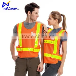 Fashion Flashing Led Waistcoat 100% Polyester Security hi Vis Vest thumbnail-1