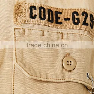 Buy Jackets Online Ladies Light Short Cotton Overshirt Military Jacket thumbnail-6