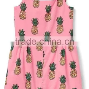New Fashion Girl Jumpsuit Princess Pineapple Bow Romper Kids Girl Jumpsuit thumbnail-4