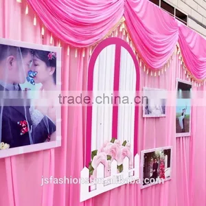 Wedding Backdrop Sparkly Photo Booth Backdrop Gold Sequin Fabric Gold Wedding Curtain With Detachable Swag thumbnail-3