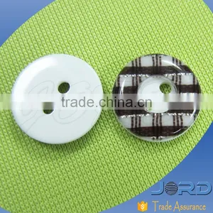 China Manufacturer Shining Powder 2 Holes Colorful Eyes Shape Resin Buttons thumbnail-1