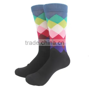 Wholesale Diamond Combed Cotton Mens Socks thumbnail-5