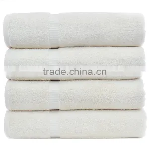 Wholesale 16S Combed 100% Cotton White Plain Hotel Bath Towel for 5 Star Hotel thumbnail-3