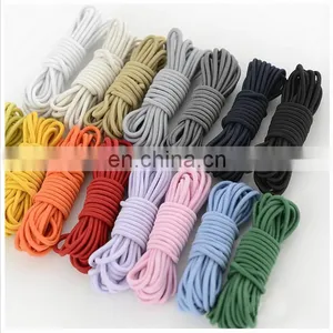 Stock Colored 4mm Round Elastic Cord for Garment thumbnail-1