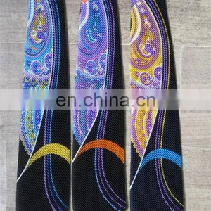 Newest Unique Plain Skinny Print Necktie thumbnail-4