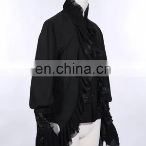 Gothic Victorian Men's Frilled Long Sleeve Shirt thumbnail-2