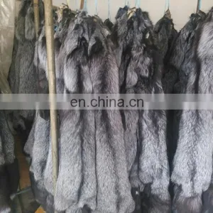 Wholesale Tanned Silver Fox Fur Skin Fox Fur Pelt For Garment thumbnail-4