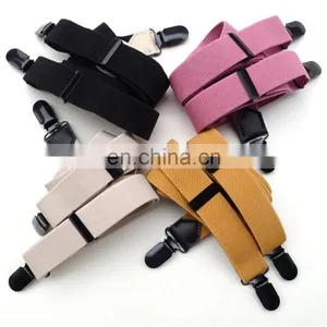 Wholesale Plain Colorful Metal Clips Suspenders thumbnail-1