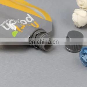 Reusable Custom Colorful Printing Plastic Liquid Stand up Spout Pouch Bag Drink Pouch With Spout thumbnail-3